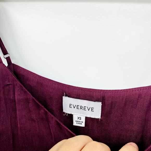 Evereve XS Deep Purple Sleeveless tank top - Picture 2 of 3